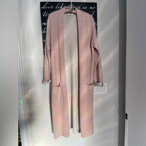 Babaton Pink and Gray Cardigan